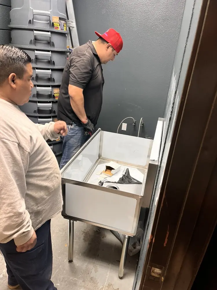 Commercial plumbing and sink installation in Fallentimber